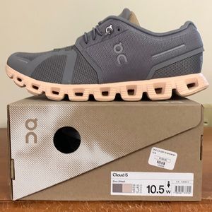 On Cloud 5 Zinc/Shell Size 10.5